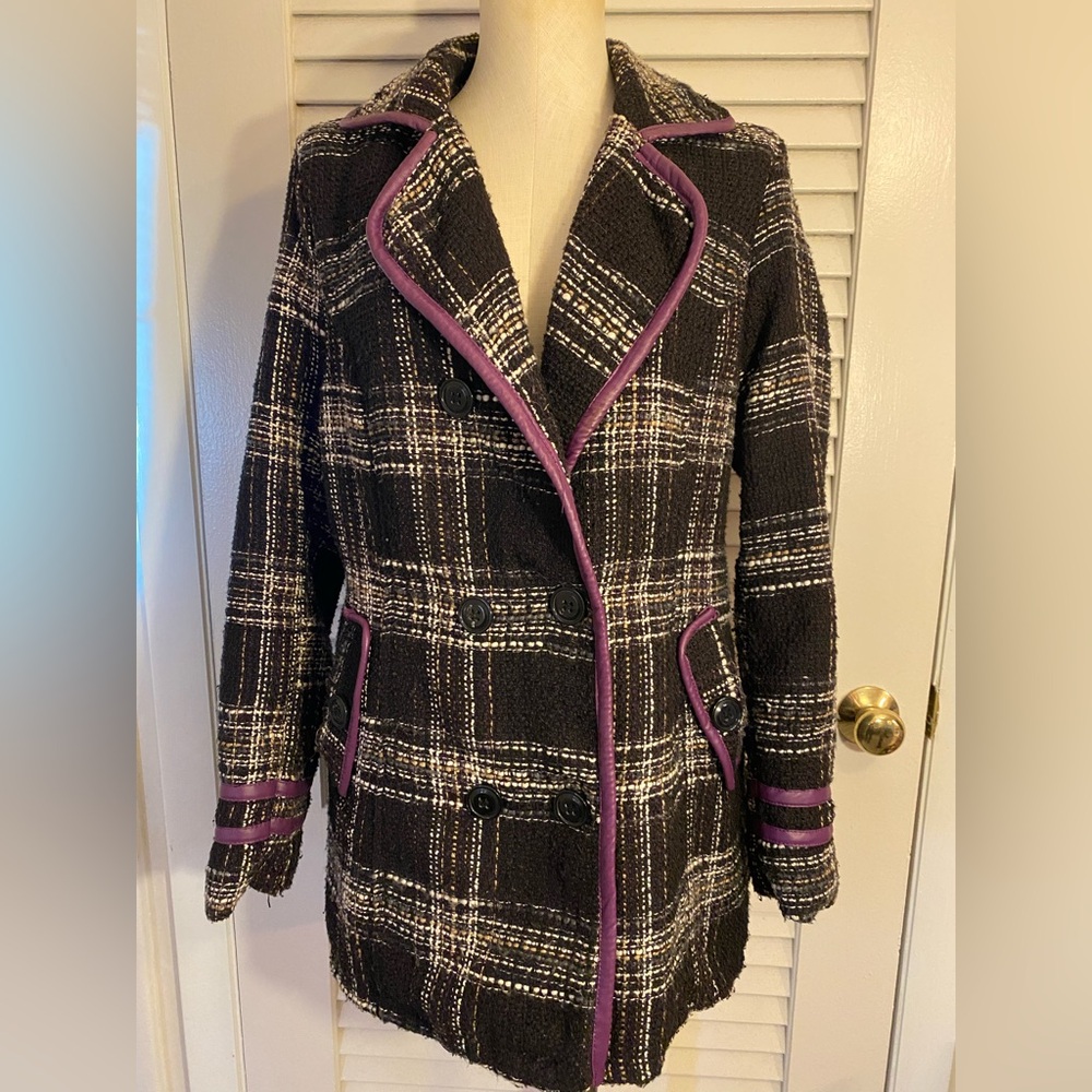 Boy Meets Girl Tweed Coat- Size XL